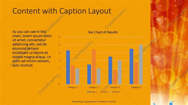 Content with Caption presentation slide layout