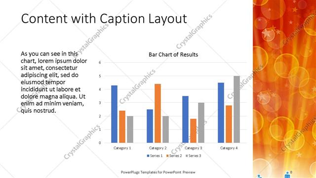 Content with Caption presentation slide layout