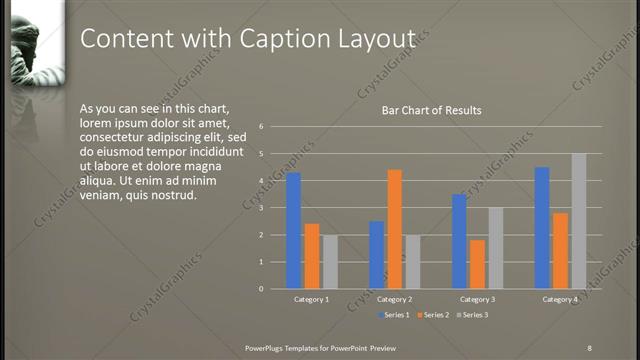 Content with Caption presentation slide layout