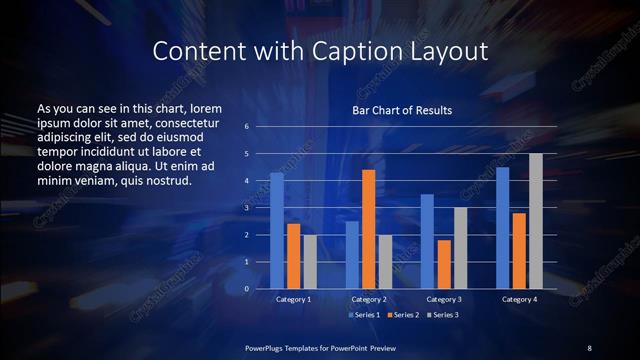 Content with Caption presentation slide layout