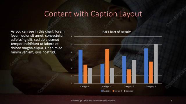 Content with Caption presentation slide layout