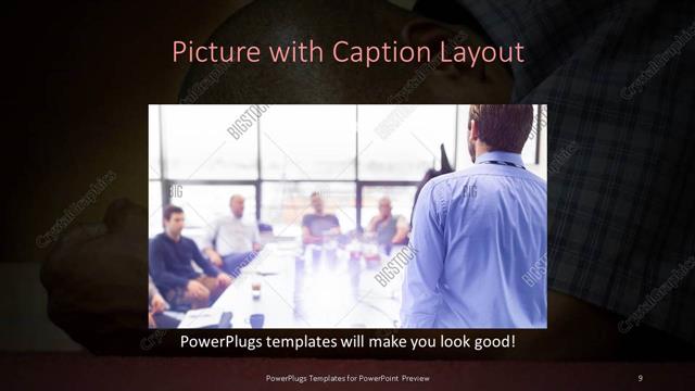 Picture with Caption presentation slide layout