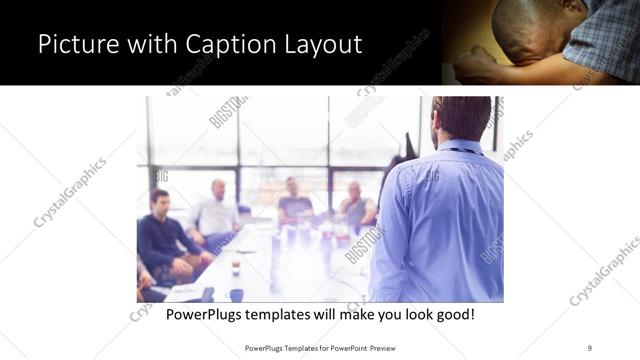 Picture with Caption presentation slide layout