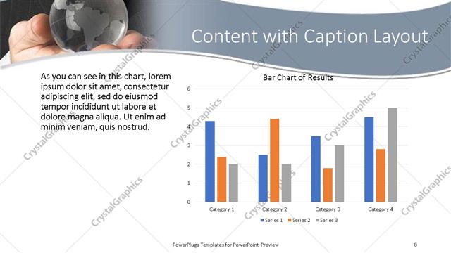 Content with Caption presentation slide layout