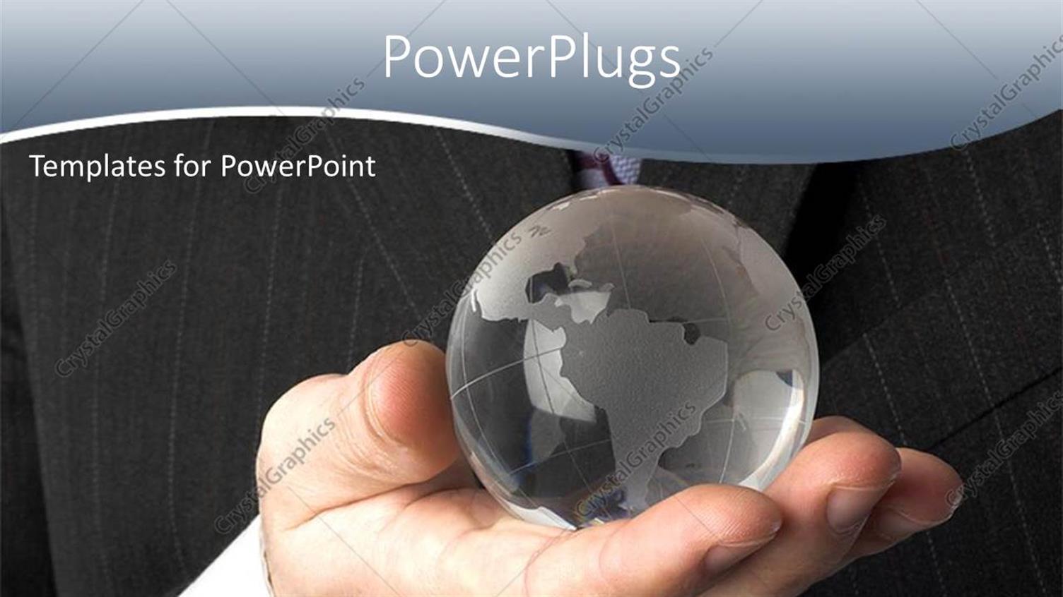 Featuring a Person with a Crystal Globe and Blackish Background