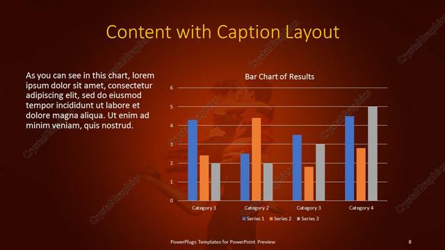 Content with Caption presentation slide layout