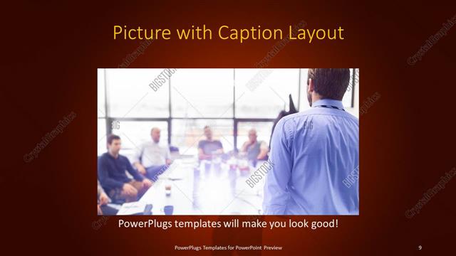 Picture with Caption presentation slide layout