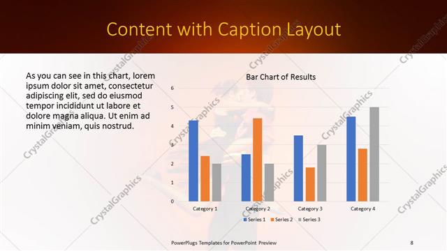 Content with Caption presentation slide layout