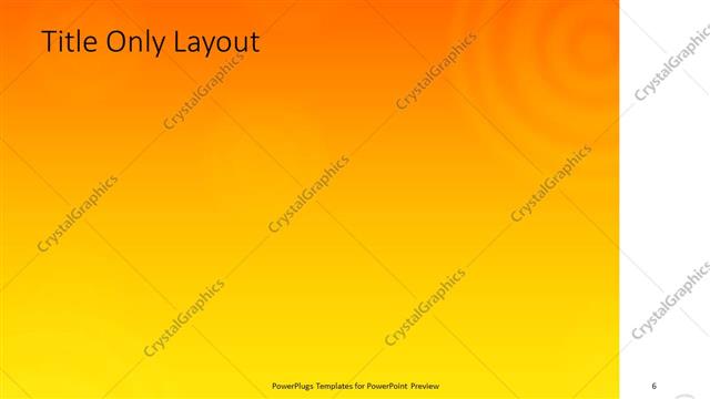 Title Only presentation slide layout