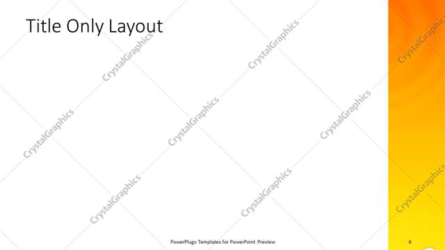 Title Only presentation slide layout