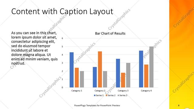 Content with Caption presentation slide layout