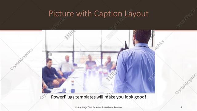 Picture with Caption presentation slide layout