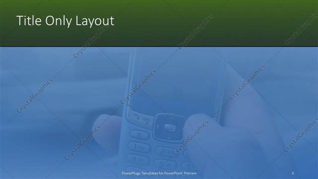 Title Only presentation slide layout