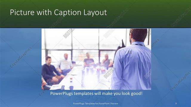 Picture with Caption presentation slide layout