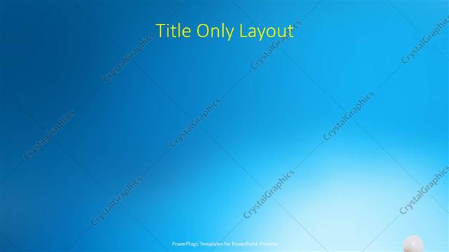 Title Only presentation slide layout