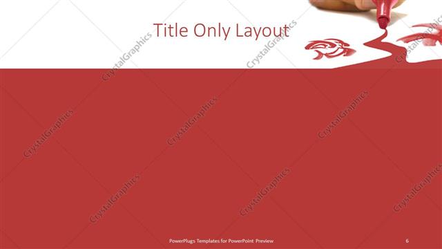 Title Only presentation slide layout