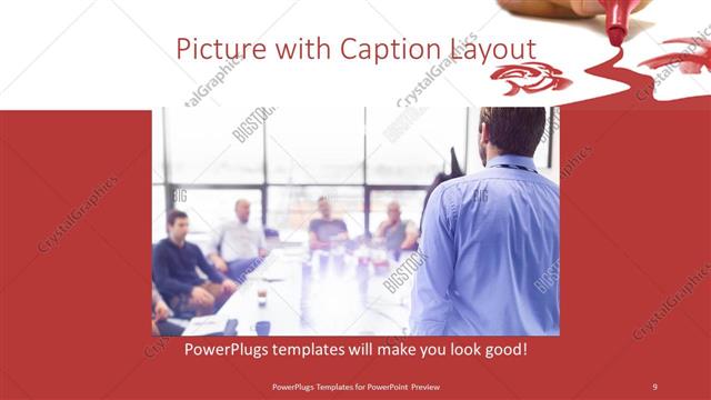 Picture with Caption presentation slide layout