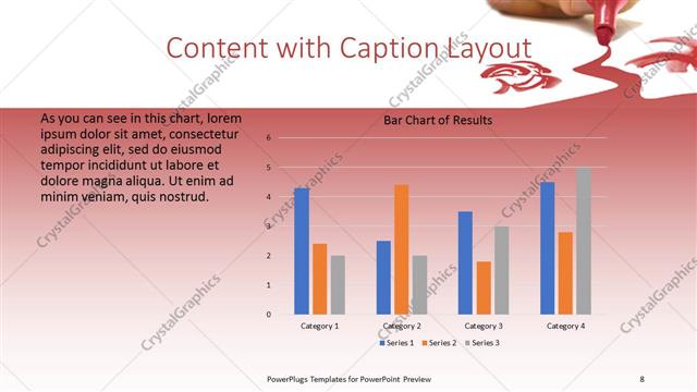 Content with Caption presentation slide layout
