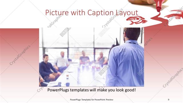 Picture with Caption presentation slide layout