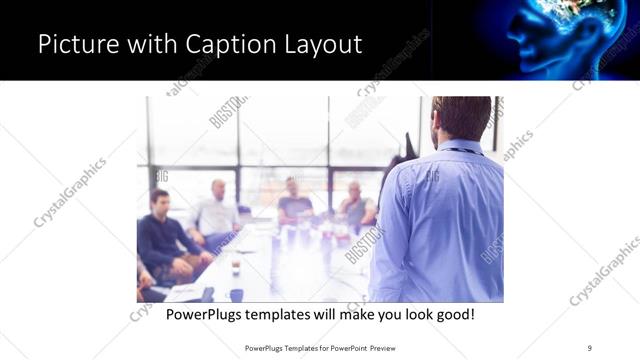 Picture with Caption presentation slide layout