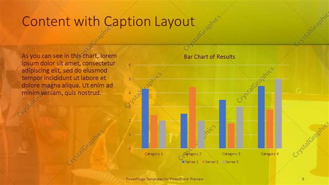 Content with Caption presentation slide layout