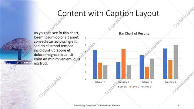 Content with Caption presentation slide layout