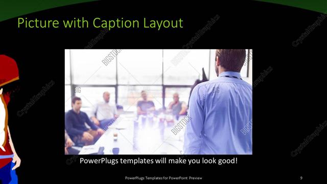 Picture with Caption presentation slide layout