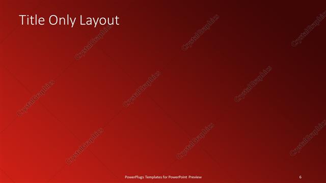 Title Only presentation slide layout