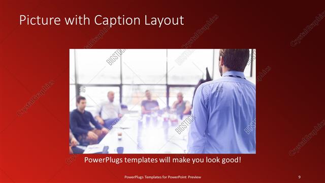 Picture with Caption presentation slide layout
