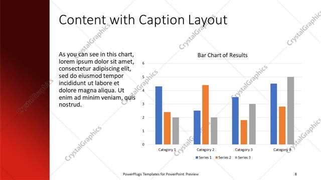 Content with Caption presentation slide layout