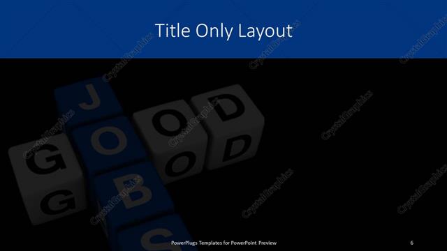 Title Only presentation slide layout