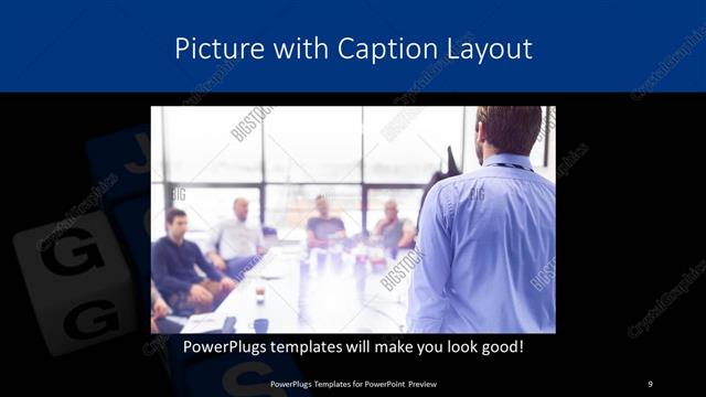 Picture with Caption presentation slide layout