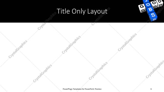 Title Only presentation slide layout