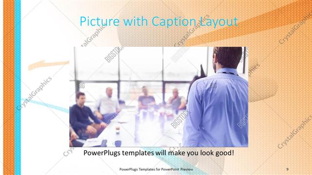 Picture with Caption presentation slide layout