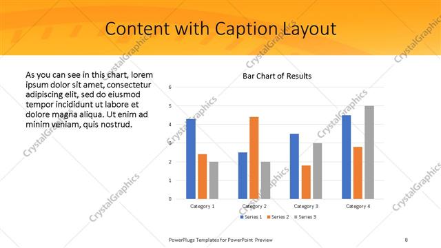 Content with Caption presentation slide layout