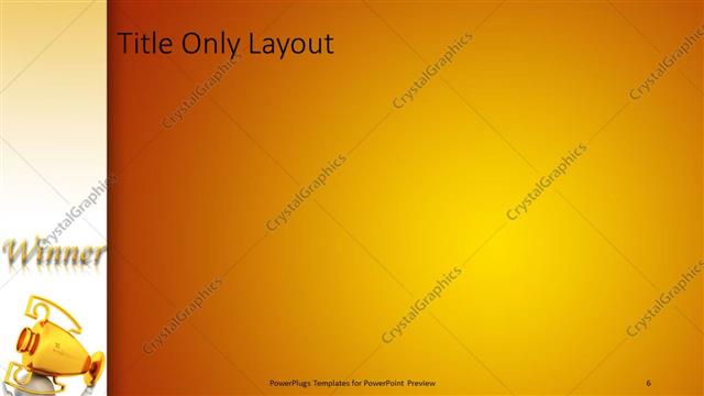 Title Only presentation slide layout