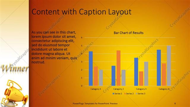 Content with Caption presentation slide layout