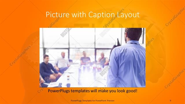 Picture with Caption presentation slide layout