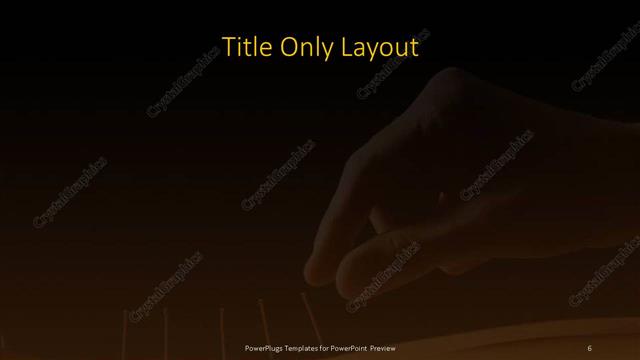 Title Only presentation slide layout