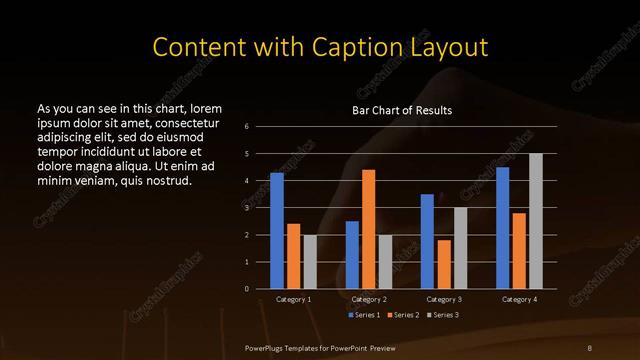 Content with Caption presentation slide layout