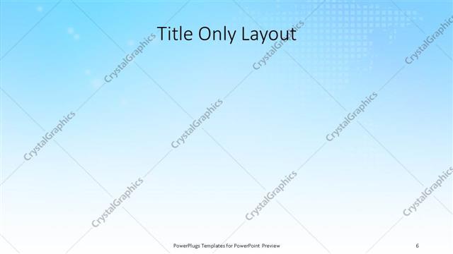 Title Only presentation slide layout
