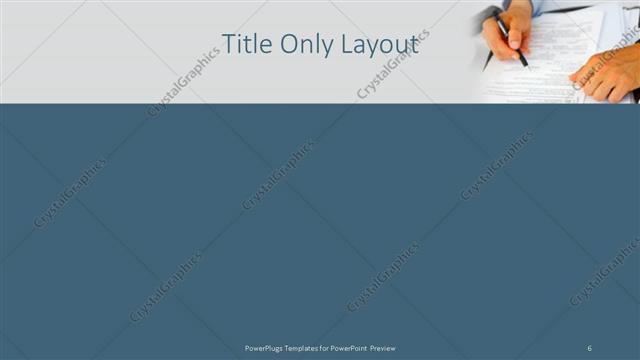Title Only presentation slide layout