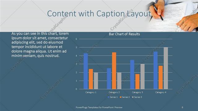 Content with Caption presentation slide layout