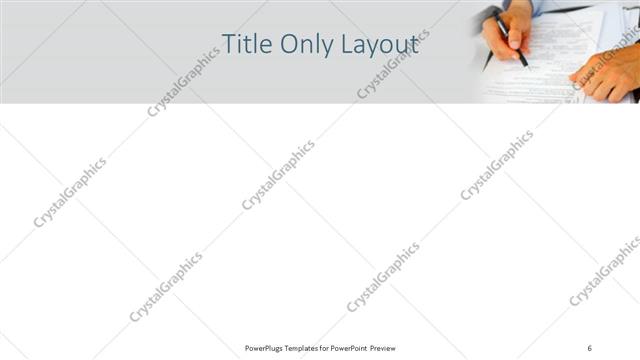 Title Only presentation slide layout