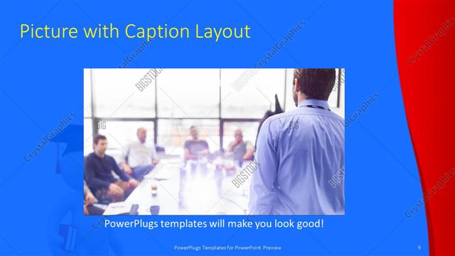 Picture with Caption presentation slide layout