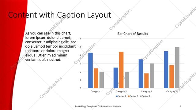 Content with Caption presentation slide layout
