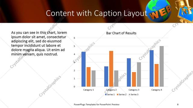 Content with Caption presentation slide layout