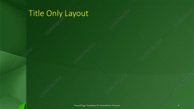 Title Only presentation slide layout