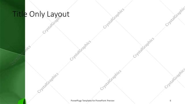 Title Only presentation slide layout