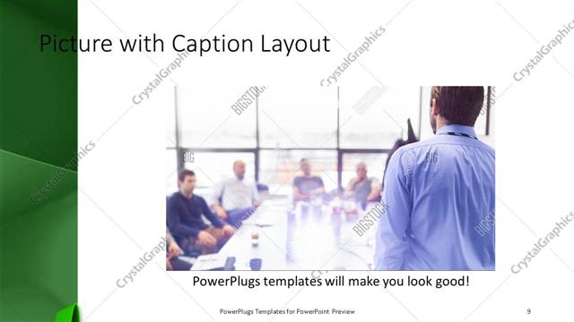 Picture with Caption presentation slide layout